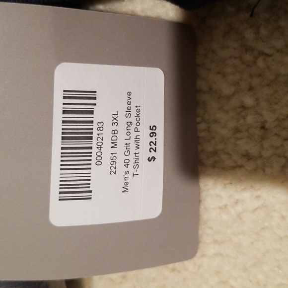 2- Duluth trading 40 grit long sleeve t-shirt with pocket - Picture 4 of 5